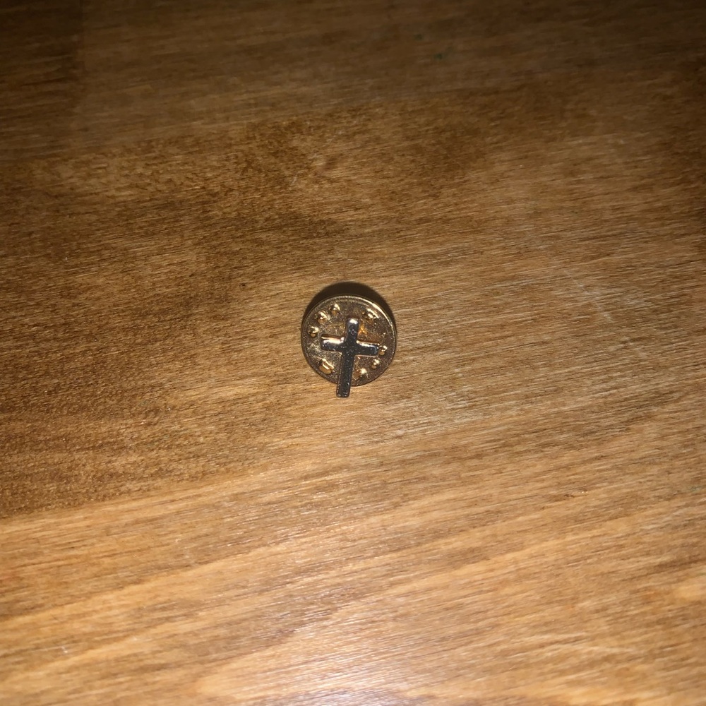 Gold Cross Pin